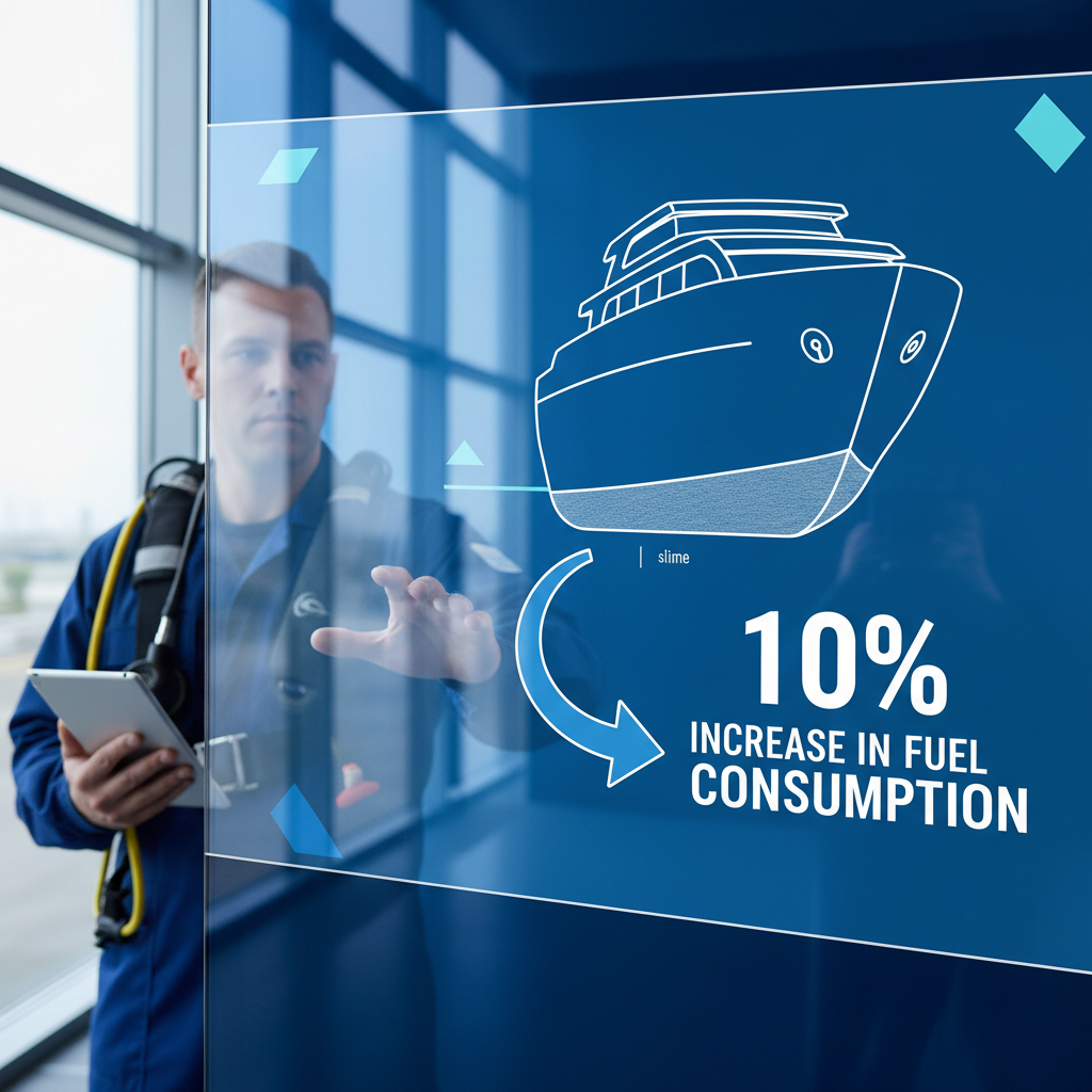 Infographic showing how 1mm of slime reduces fuel efficiency by 10 percent