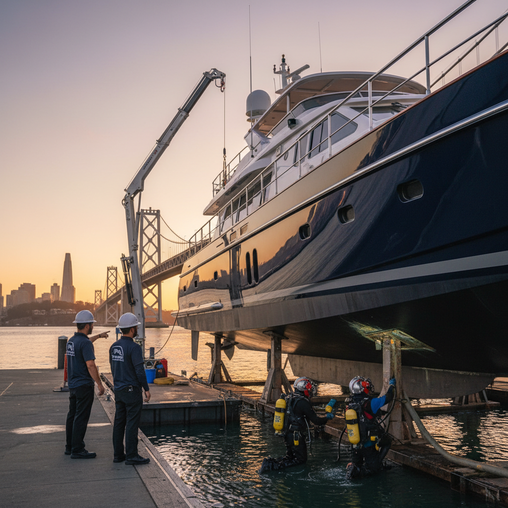 Luxury yacht at South Beach Harbor following a South Beach Harbor Pre-Sale Checklist execution