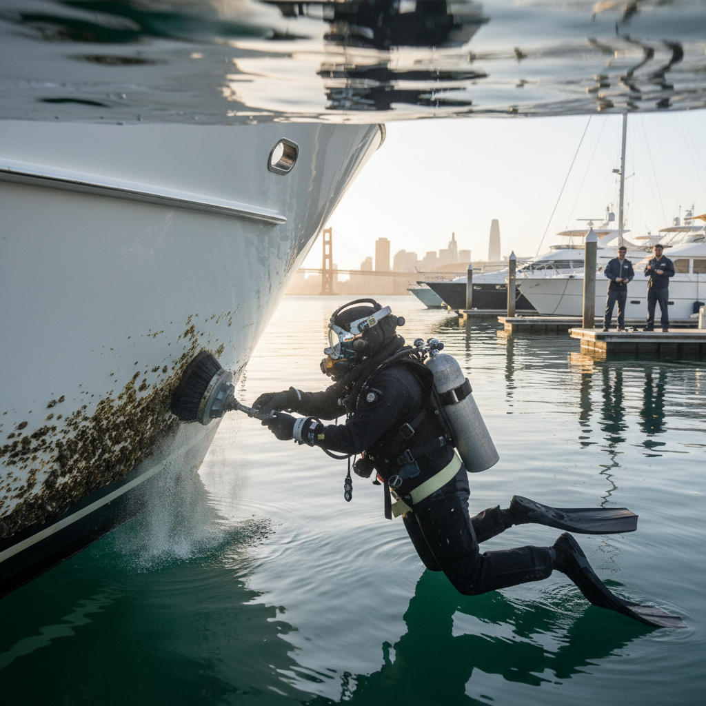 Professional marine sensor maintenance in Brisbane Marina