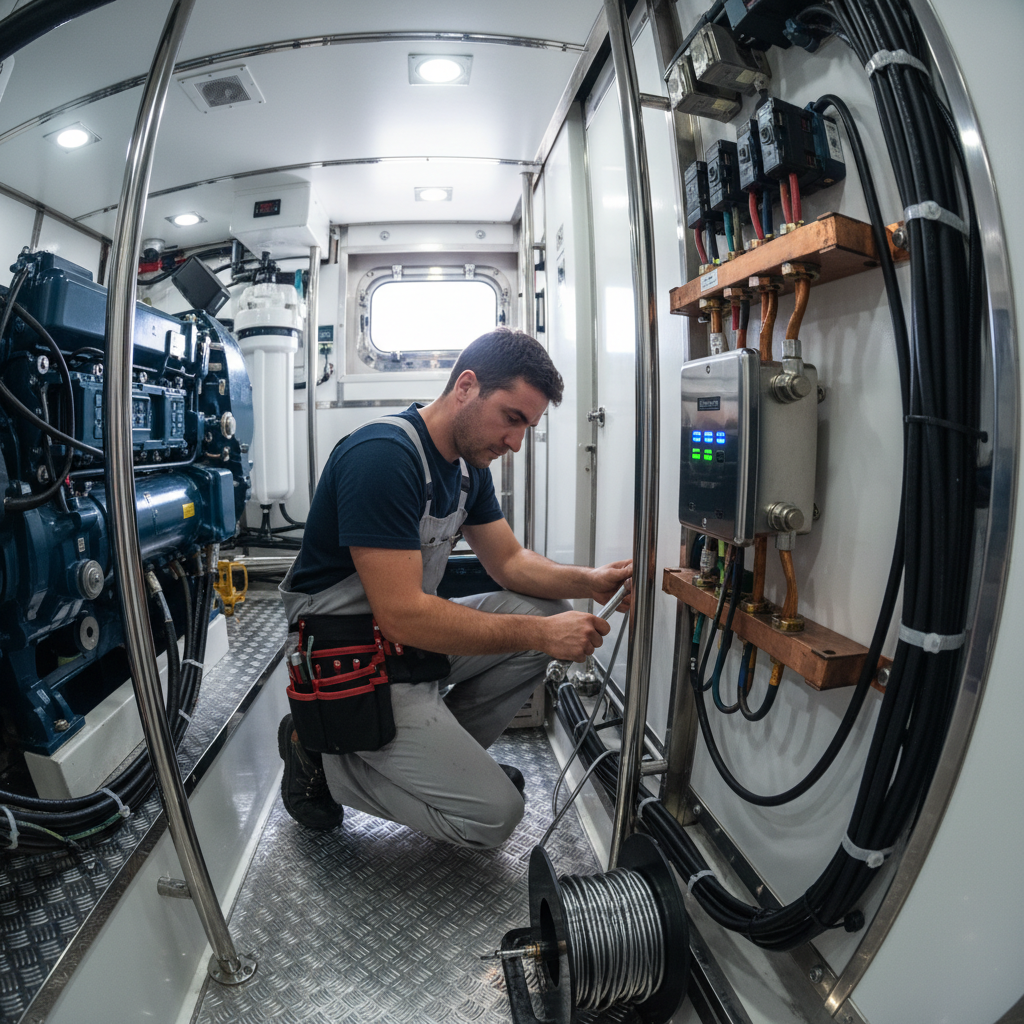 Installation of a galvanic isolator for corrosion control at San Rafael Yacht Harbor