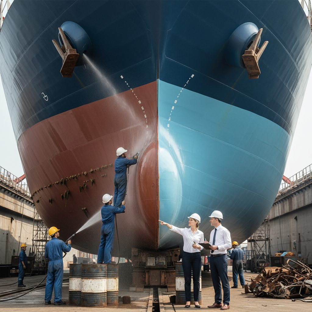 Infographic showing silicone hull paint ROI and fuel efficiency gains